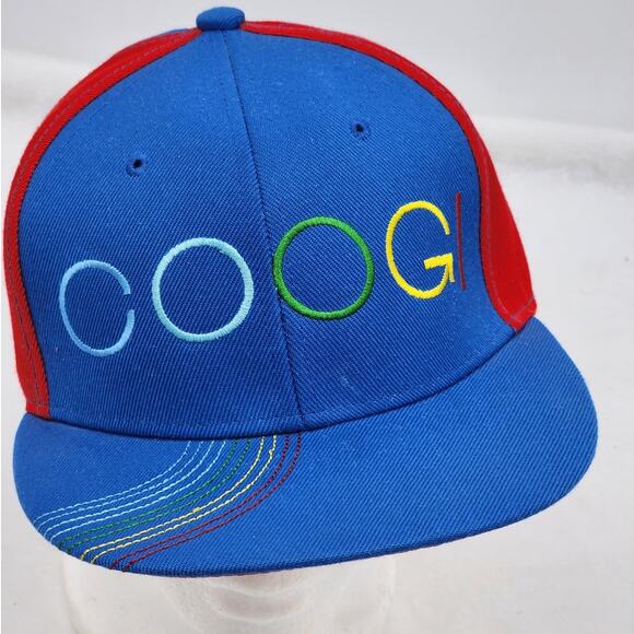COOGI Other - Coogi Hat Blue Red Cap Streetwear Urban Fashion Hip Hop Style Bold Size 7 1/4